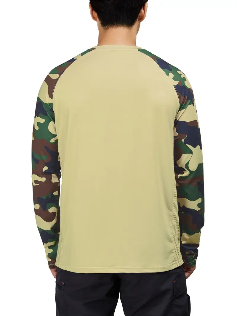 Dark Khaki - Long sleeve fishing shirt