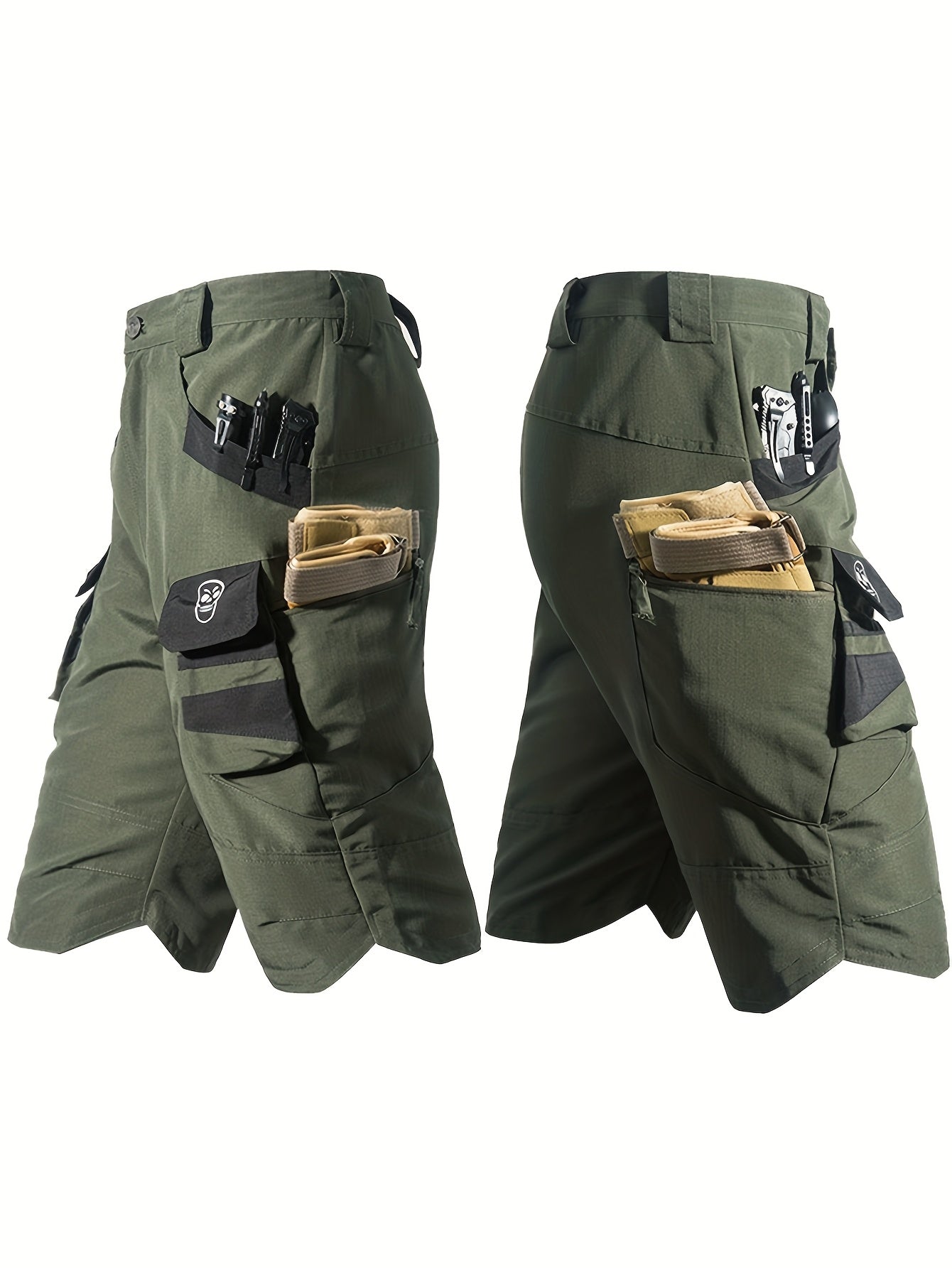 Men's Multi-Pocket Fishing Shorts - V sides