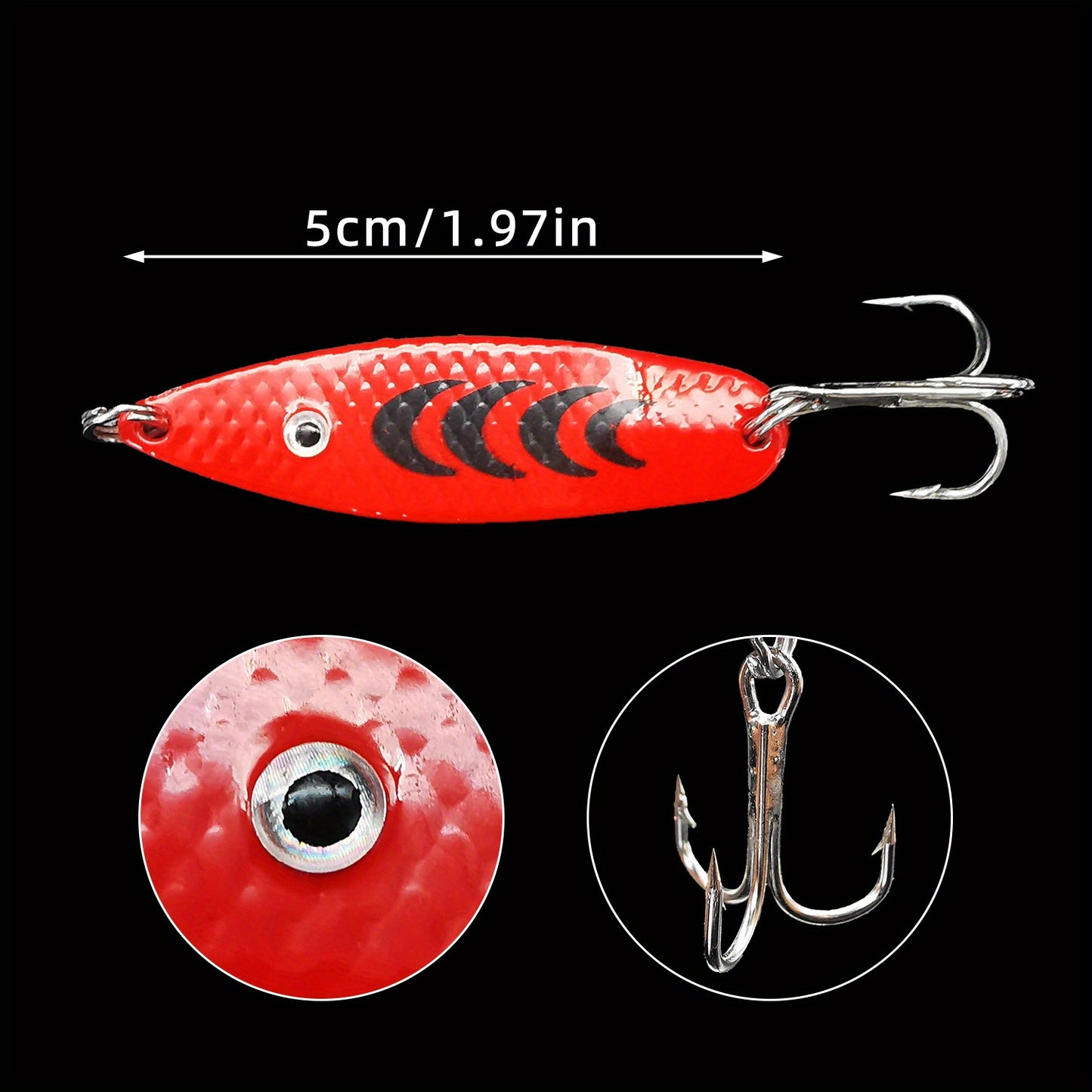 Spinner Baits 5pcs Set with Tackle Box
