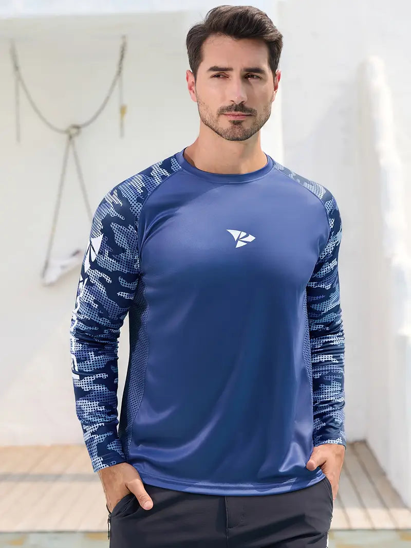 Royal Blue - Long sleeve fishing shirt