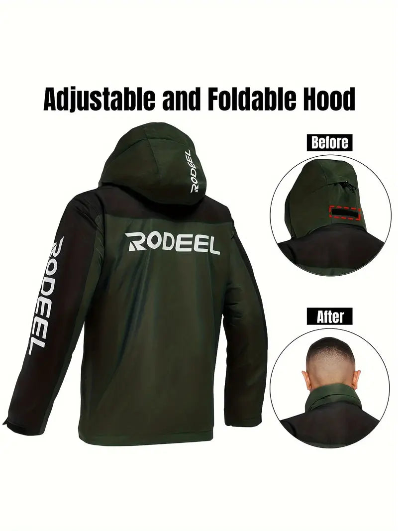 Army Green - Waterproof Fishing Rain jacket