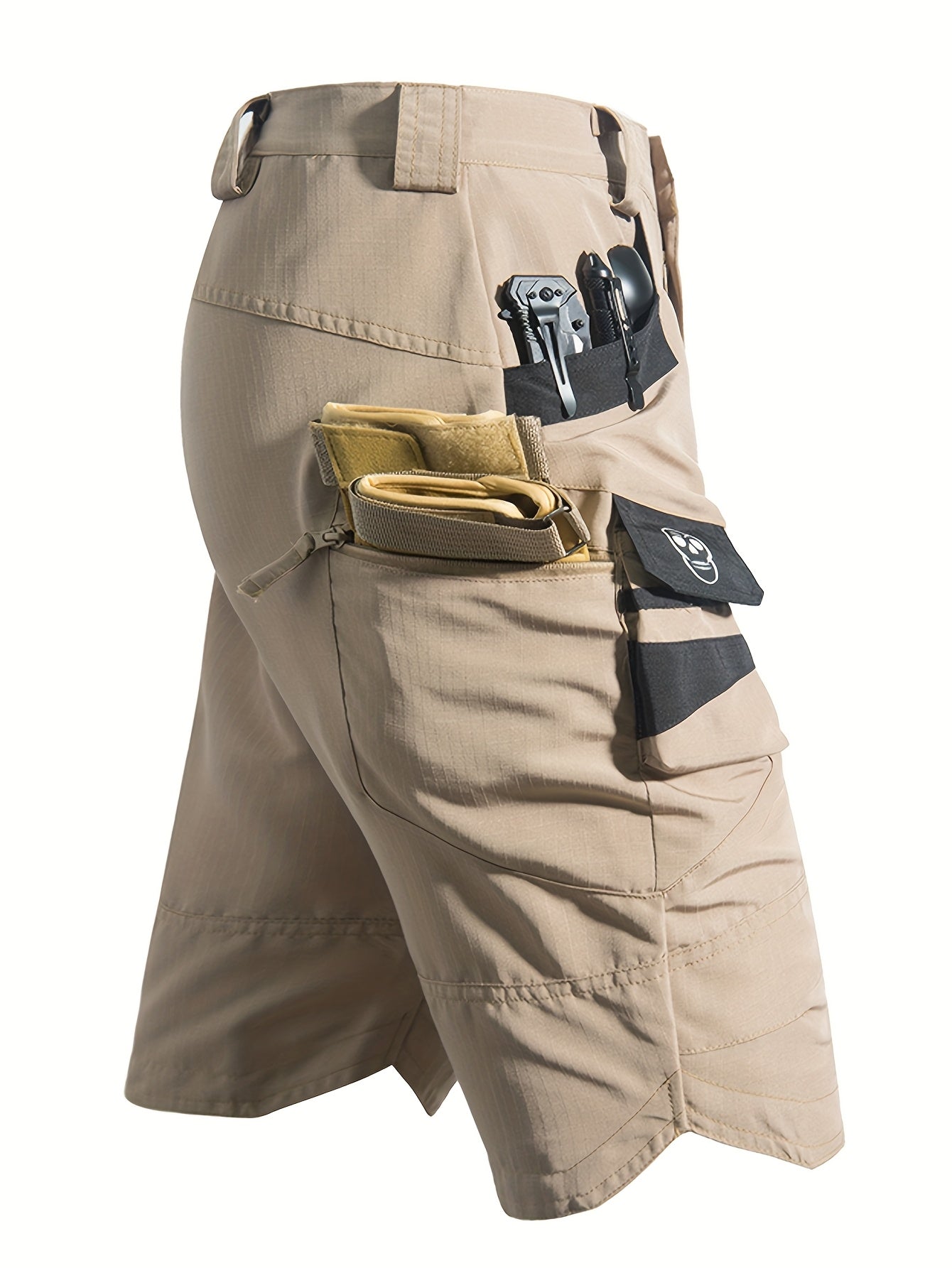 Men's Multi-Pocket Fishing Shorts - V sides