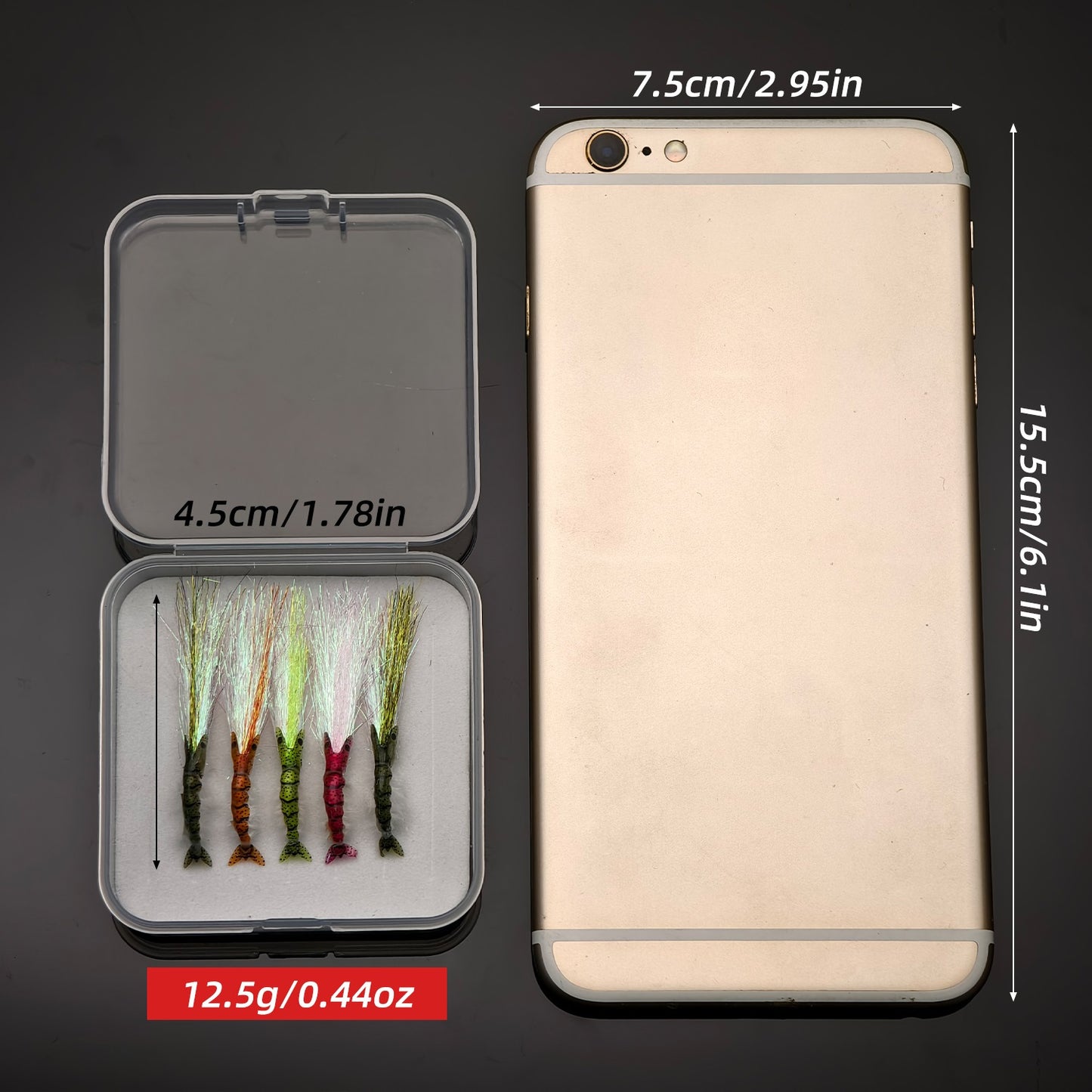 5pcs Mix Color Fly Fishing Lure Kit