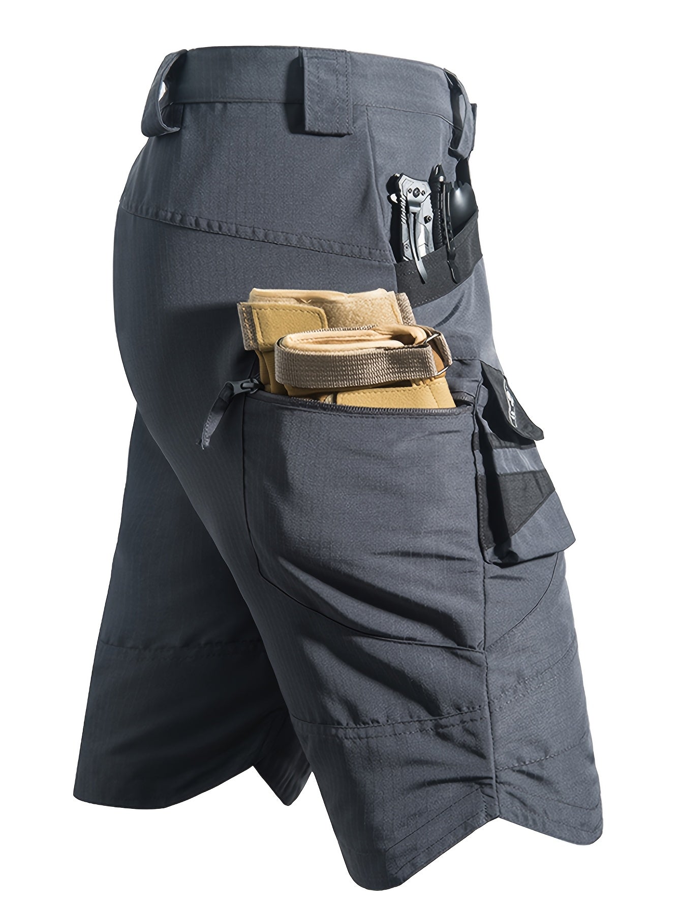 Men's Multi-Pocket Fishing Shorts - V sides