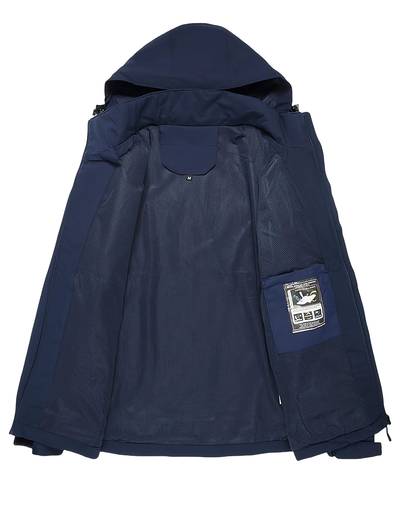 Navy Blue - Lightweight Fishing Rain Jacket
