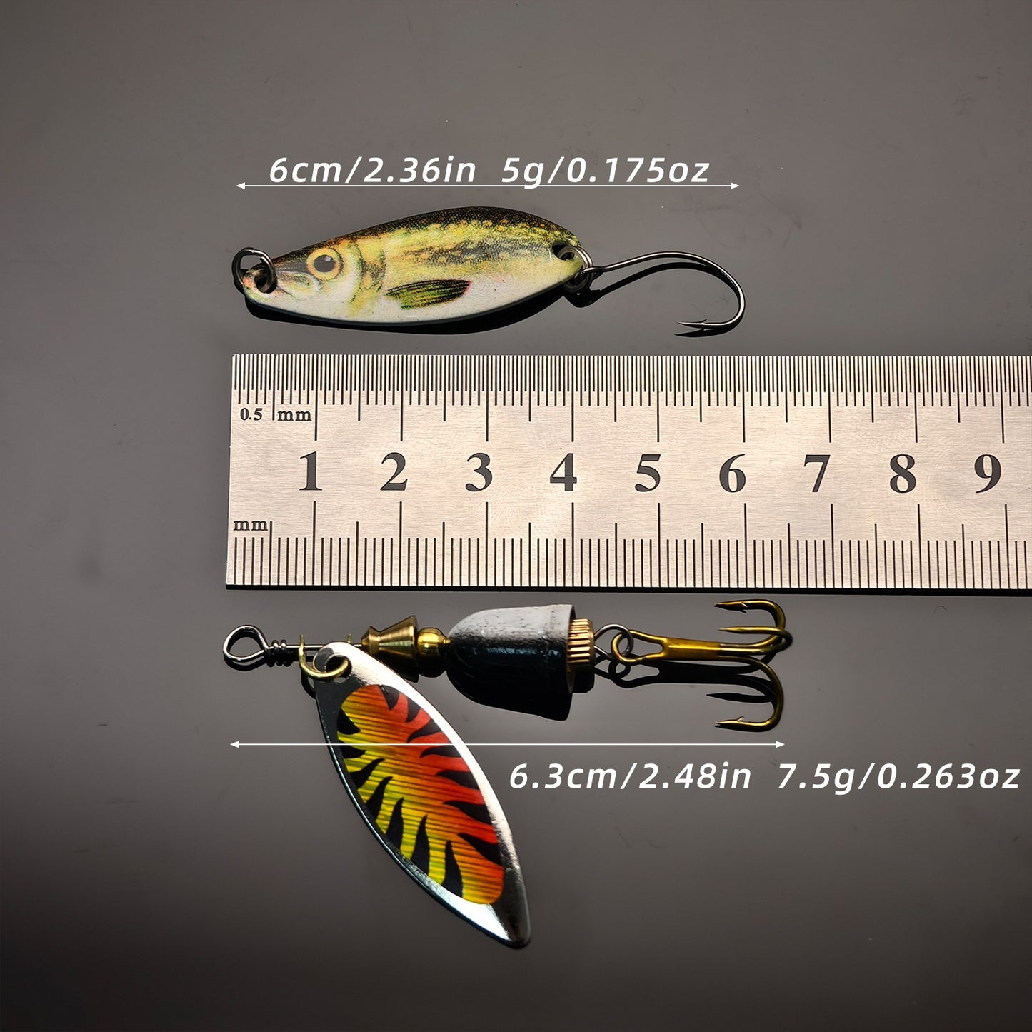 10pcs Metal Fishing Lure Kit-Spinner