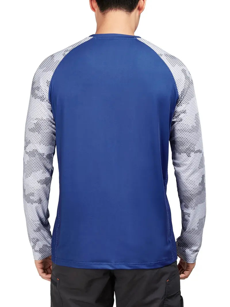 Navy Blue - Long sleeve fishing shirt