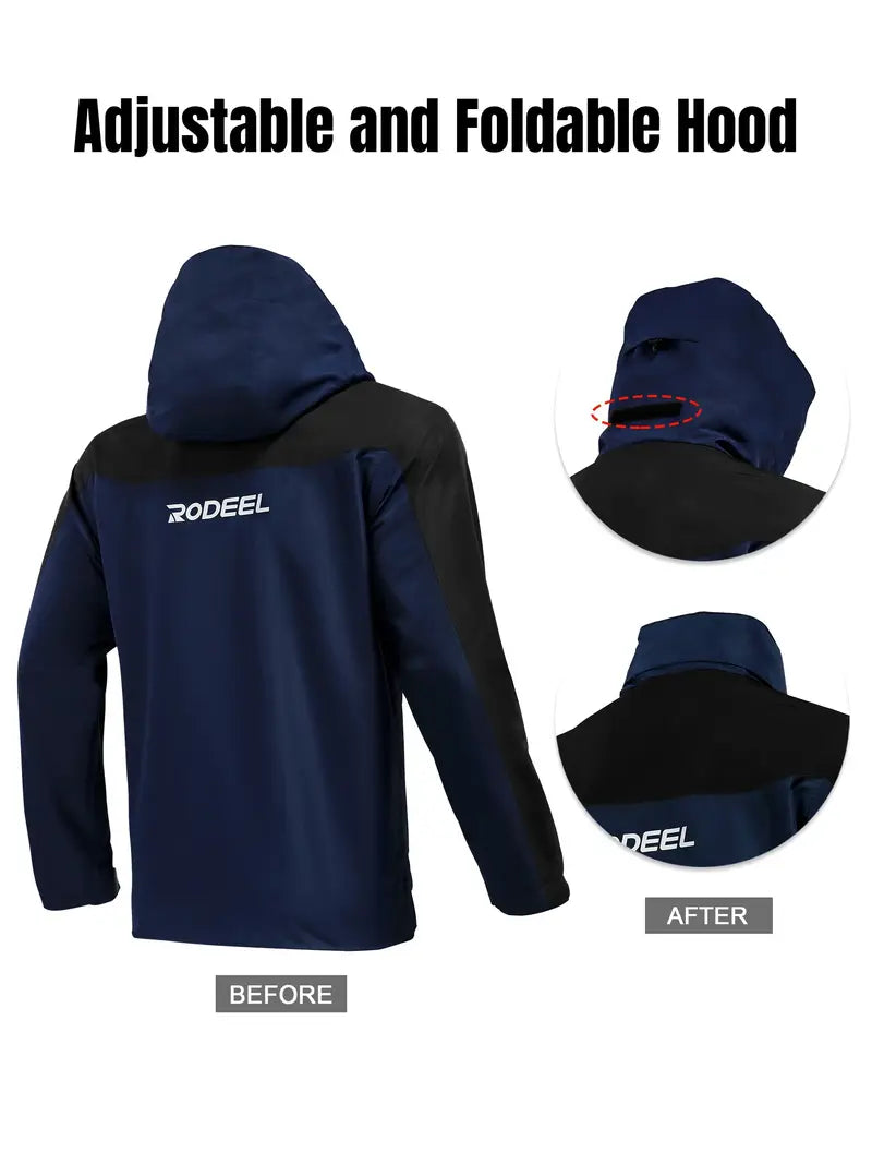 Navy Blue - Waterproof Fishing Rain jacket