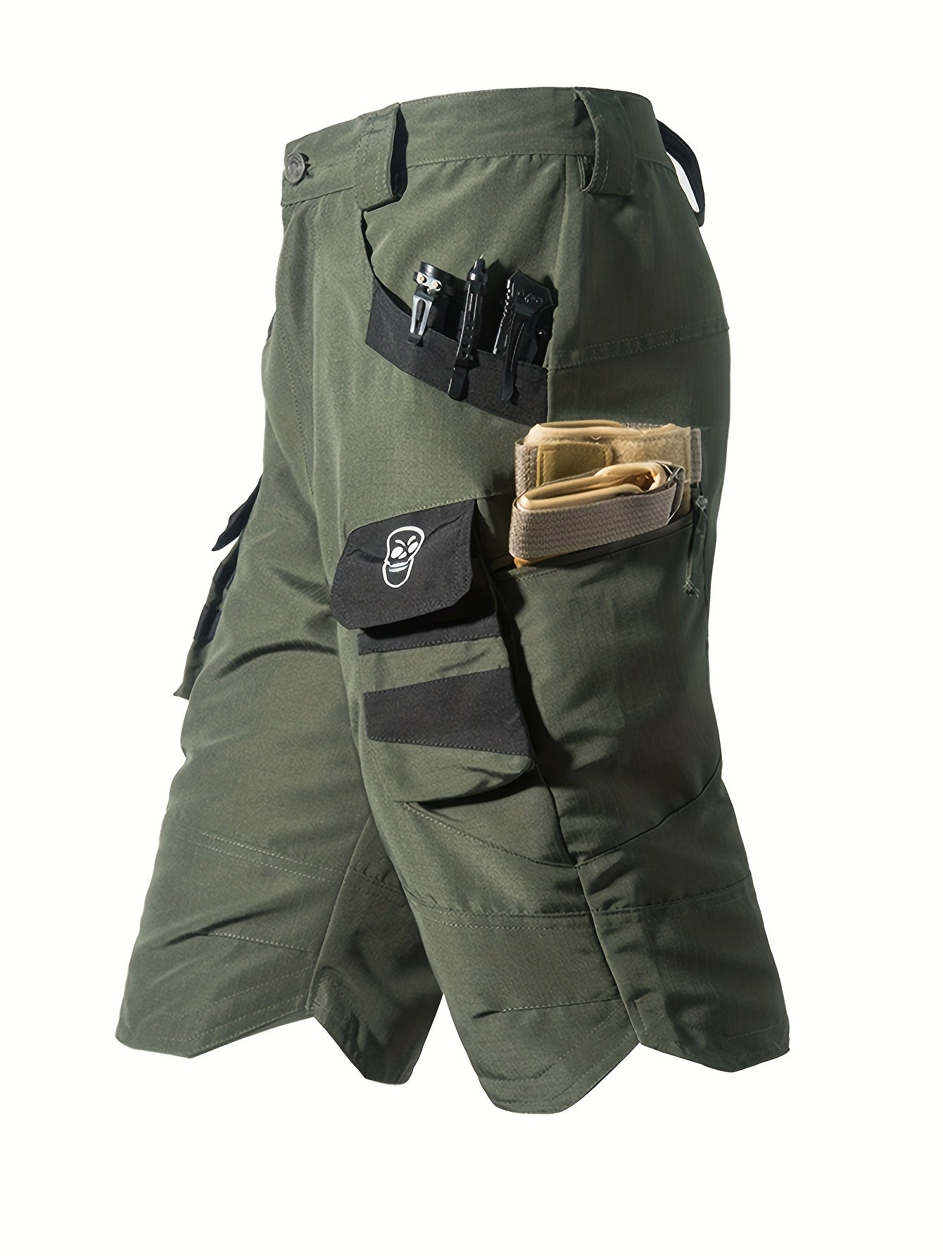 Men's Multi-Pocket Fishing Shorts - V sides