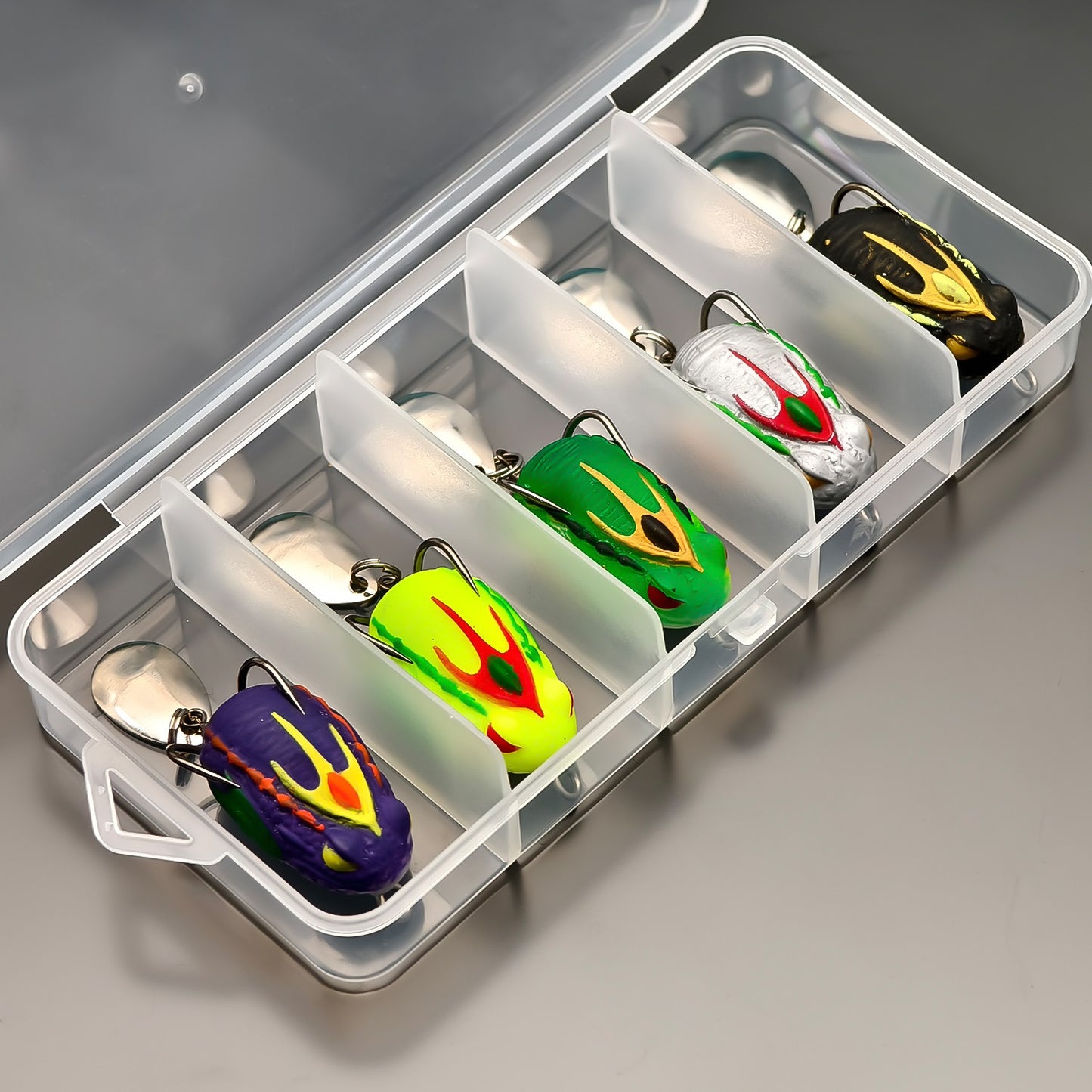 ANFS 5pcs Mini Frog Soft Bait