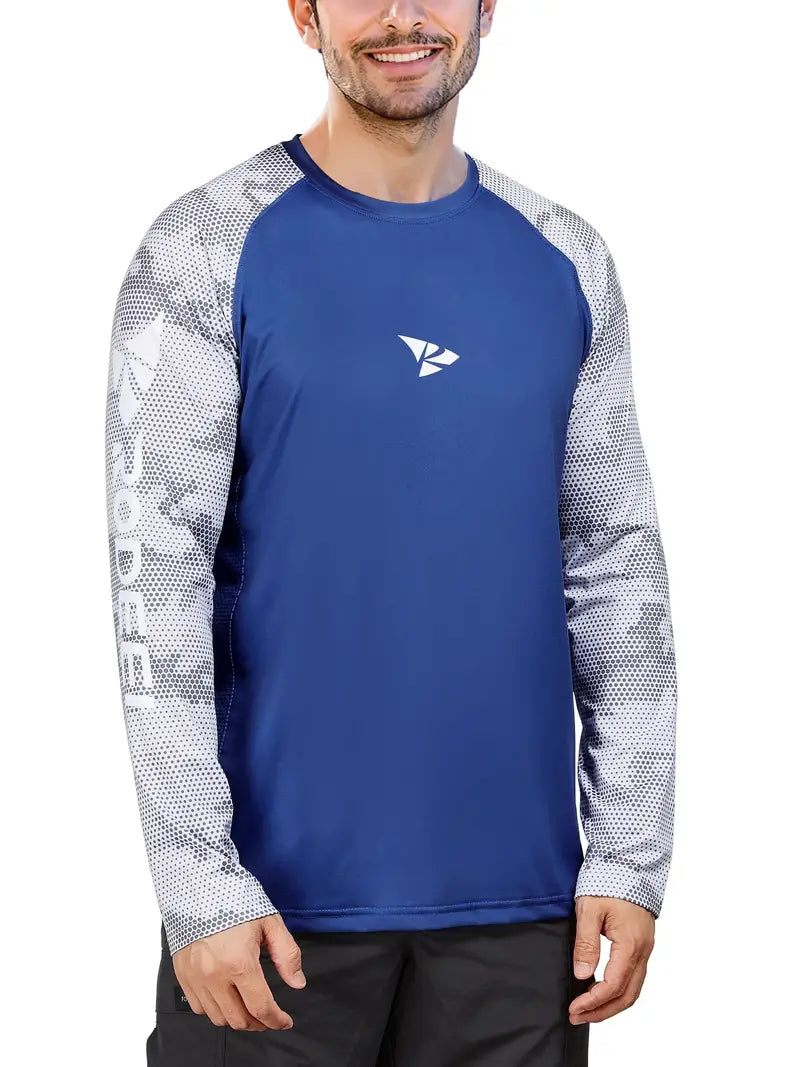 Navy Blue - Long sleeve fishing shirt
