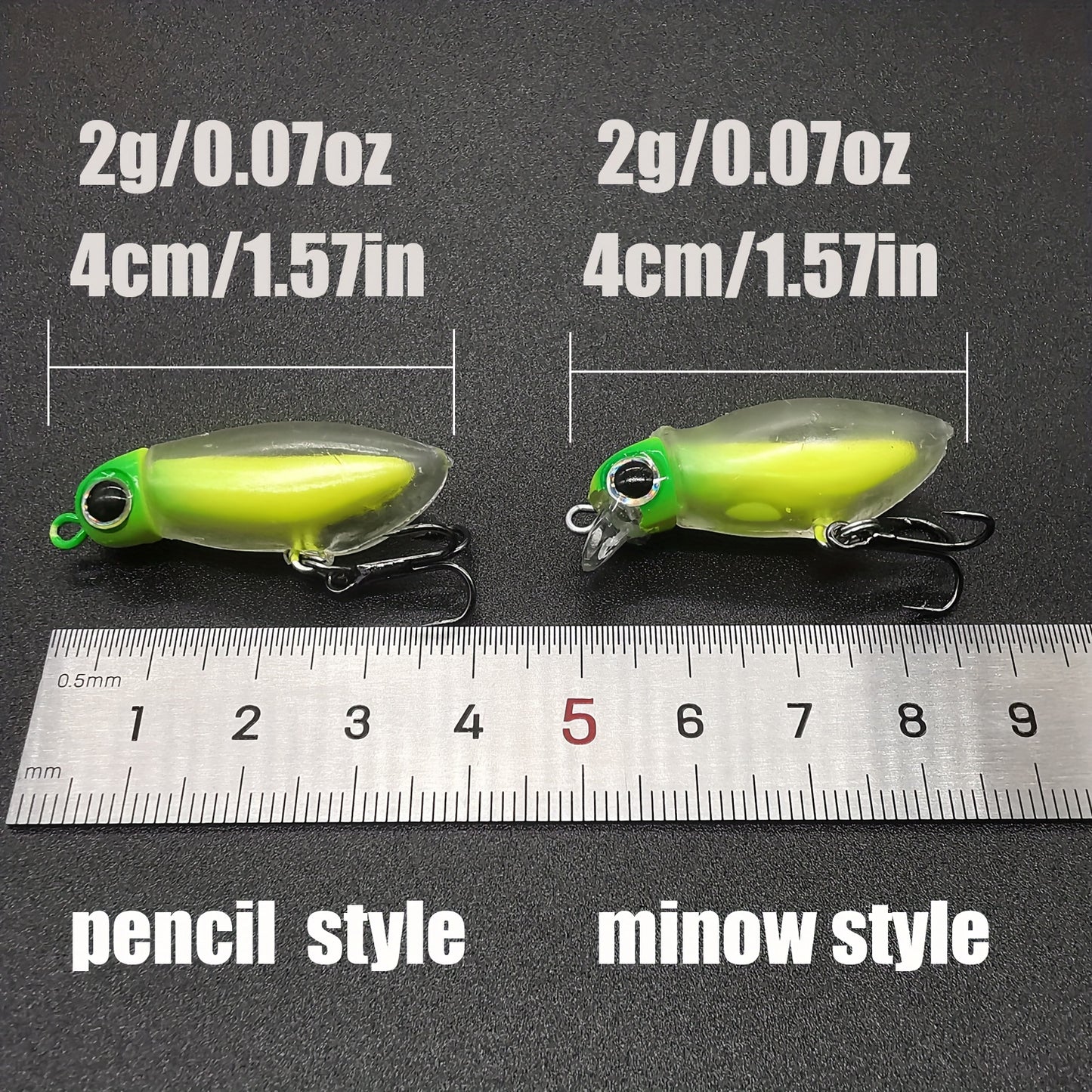 2pcs Mini Fishing Lures