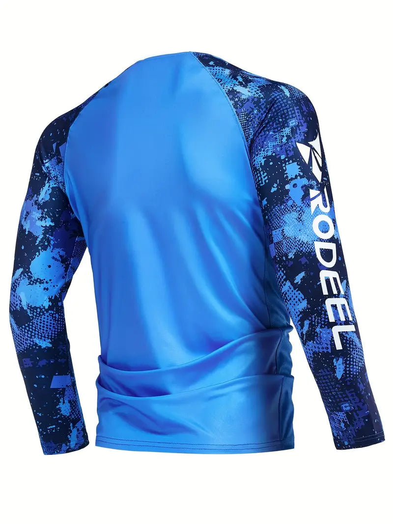 Vibrant Blue - Long sleeve fishing shirt