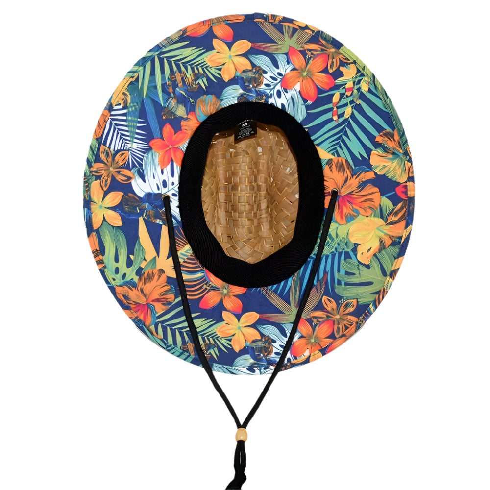 Tropical - Straw Lifeguard Hat
