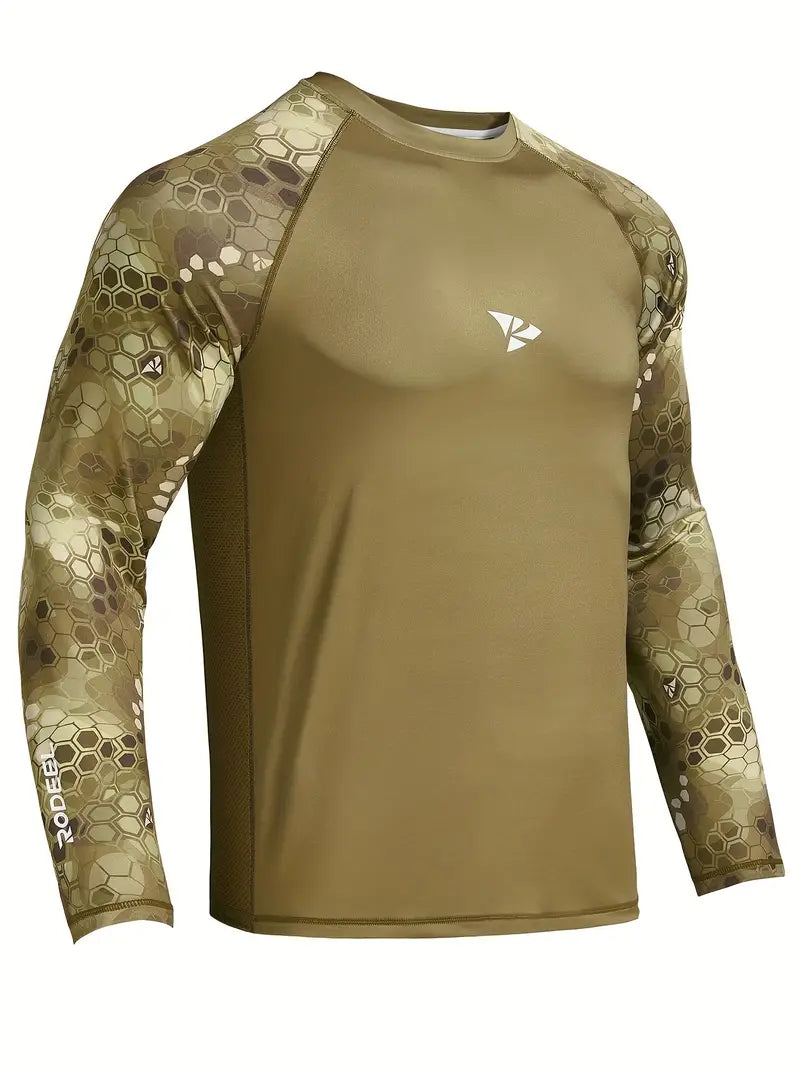 Khaki - Long sleeve fishing shirt