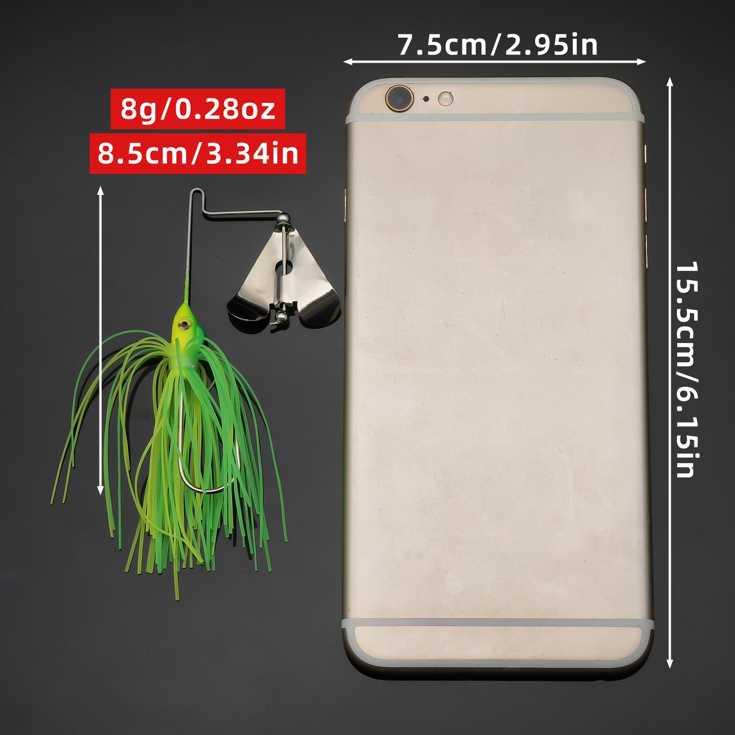 ANFS 5pcs Spinner Fishing Lure Kit