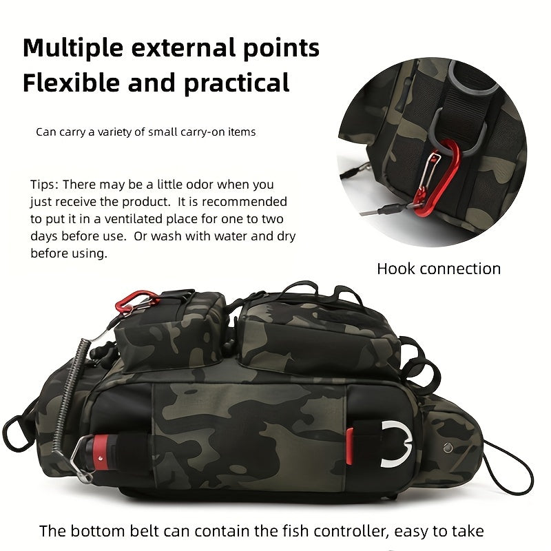 Fishing Backpack with Rod Holder
