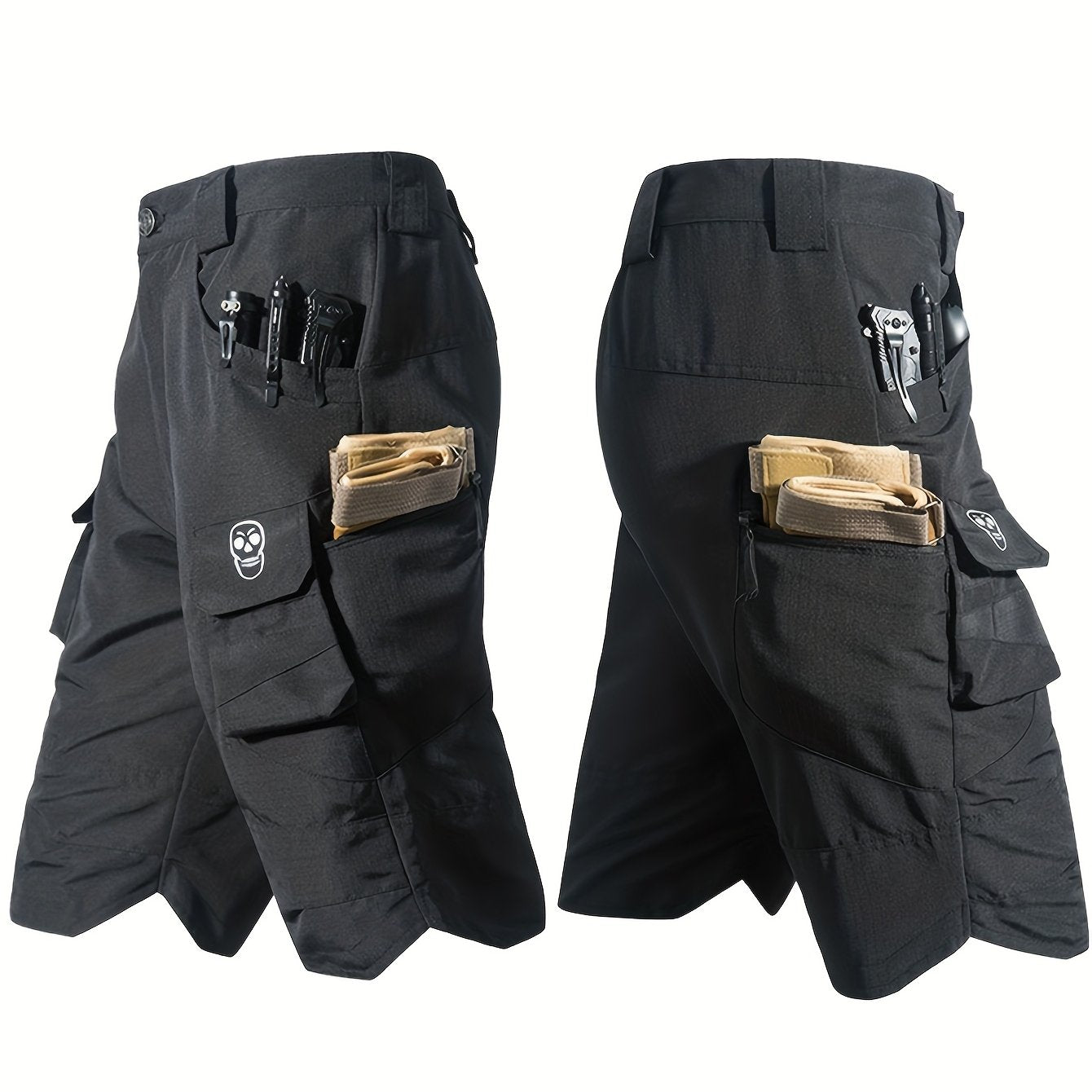 Men's Multi-Pocket Fishing Shorts - V sides