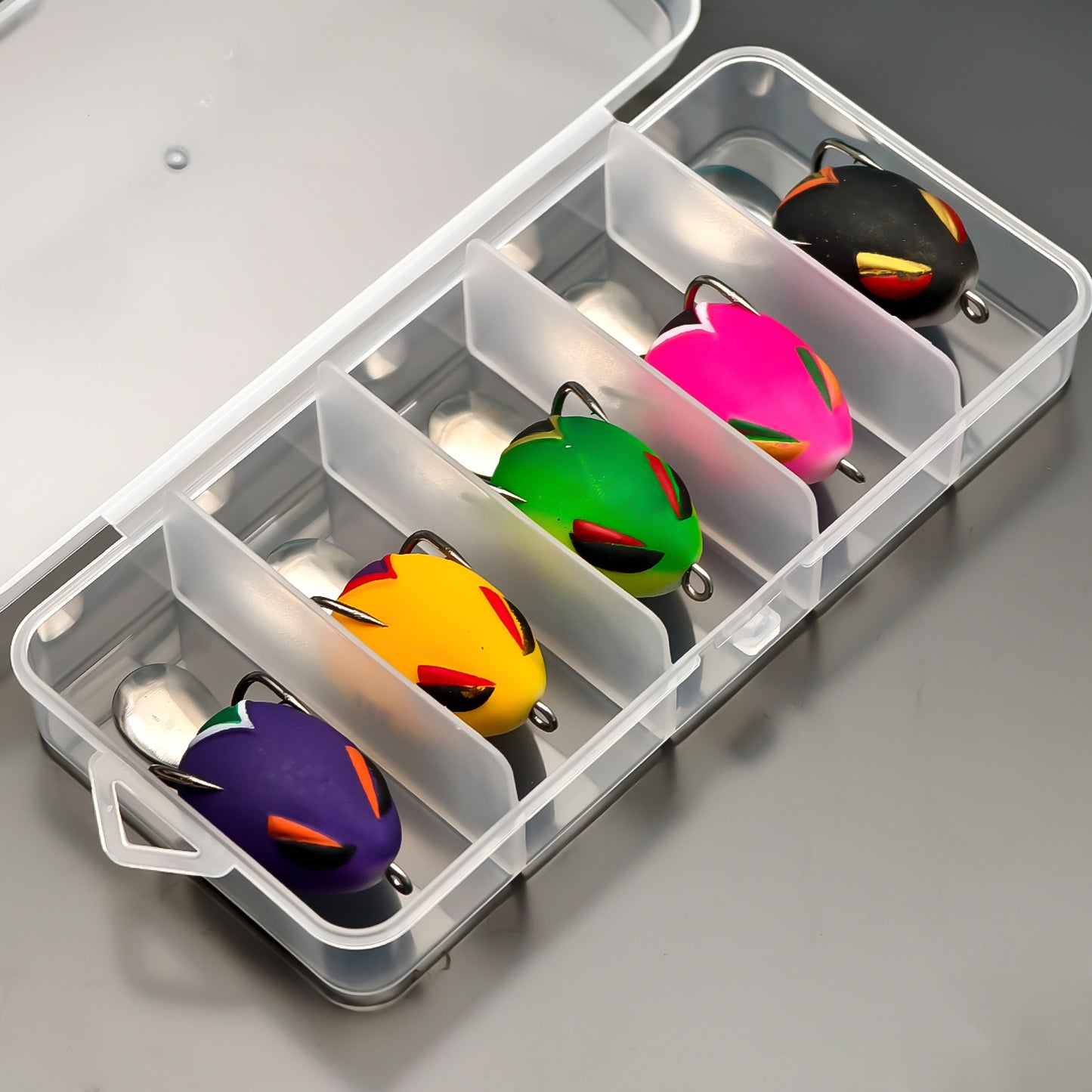 ANFS 5pcs Mini Frog Soft Bait