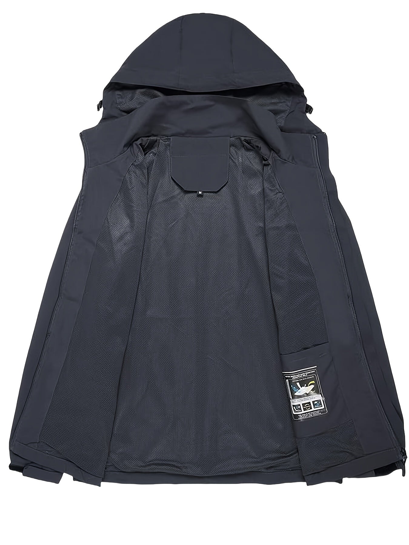 Black - Lightweight Fishing Rain Jacket