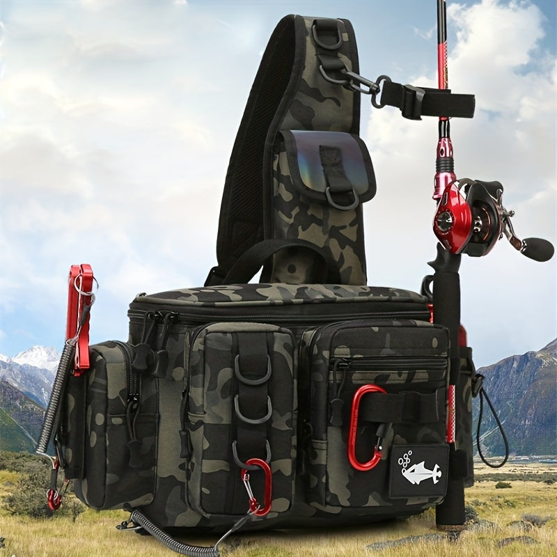 Fishing Backpack with Rod Holder