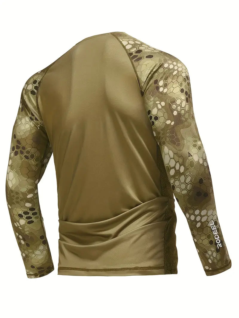Khaki - Long sleeve fishing shirt
