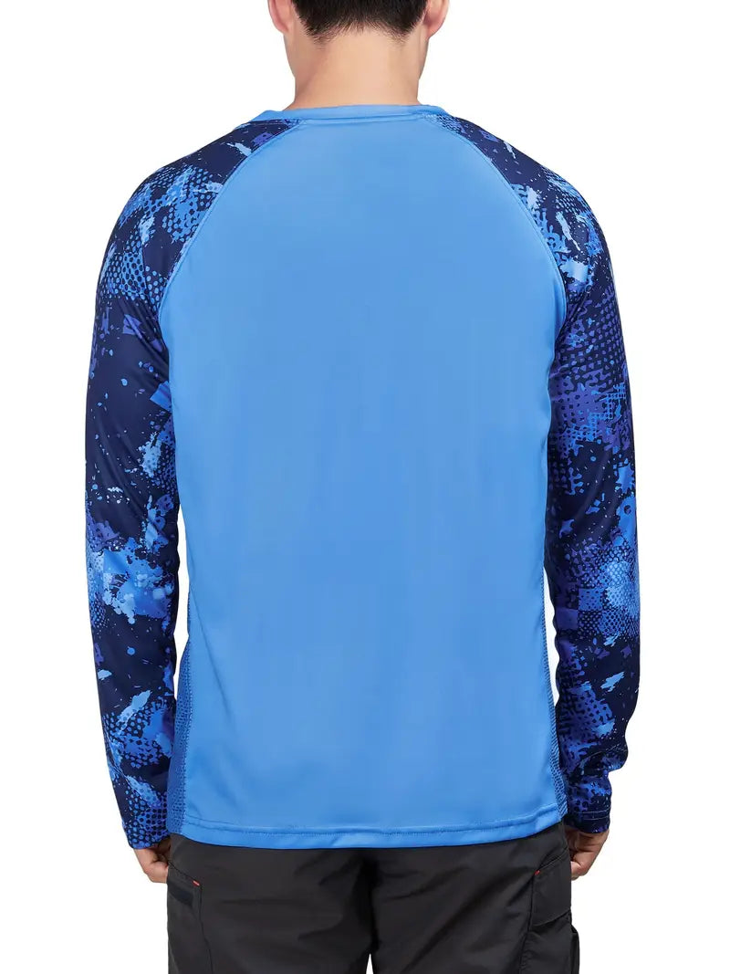 Vibrant Blue - Long sleeve fishing shirt