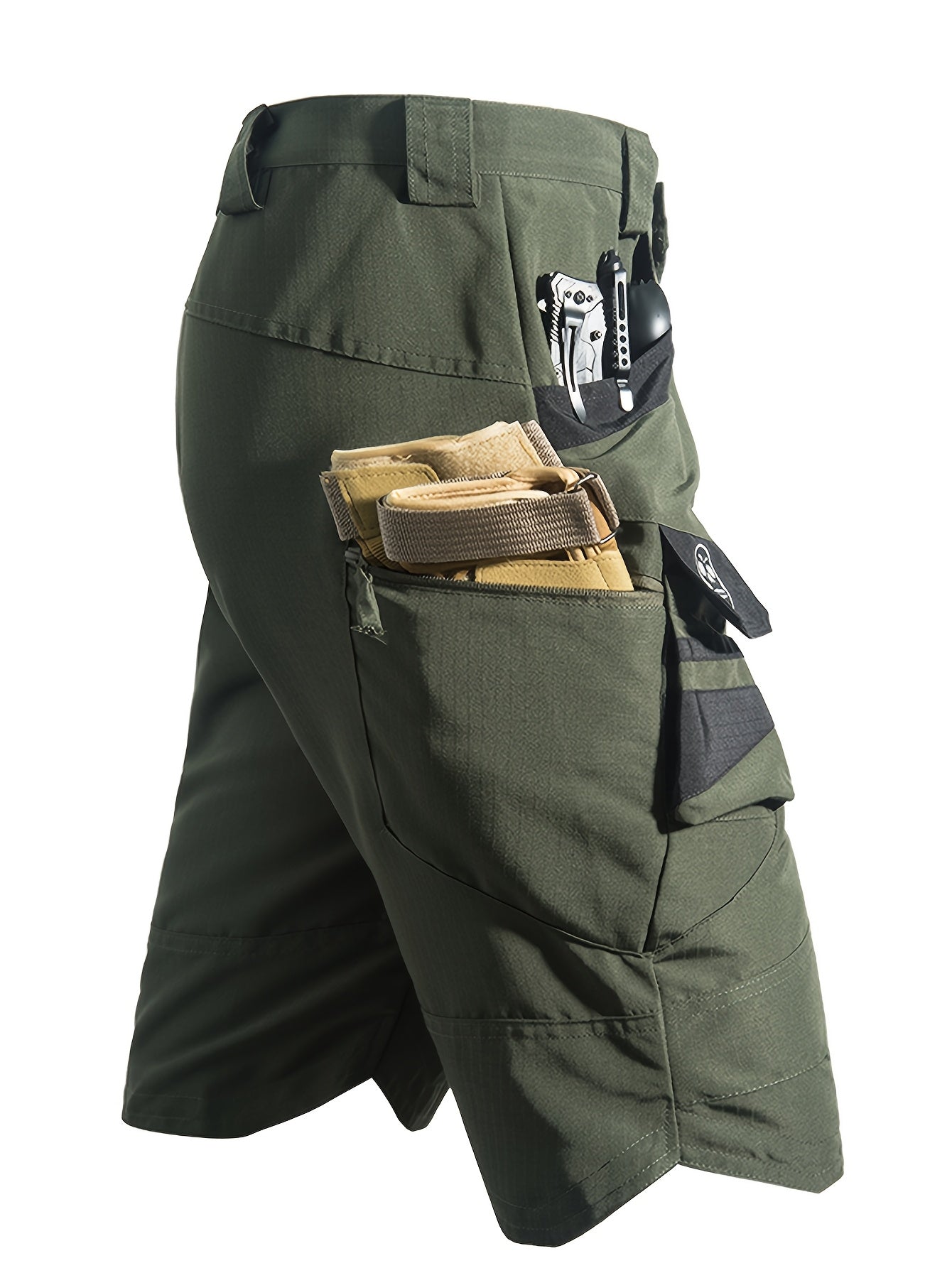 Men's Multi-Pocket Fishing Shorts - V sides