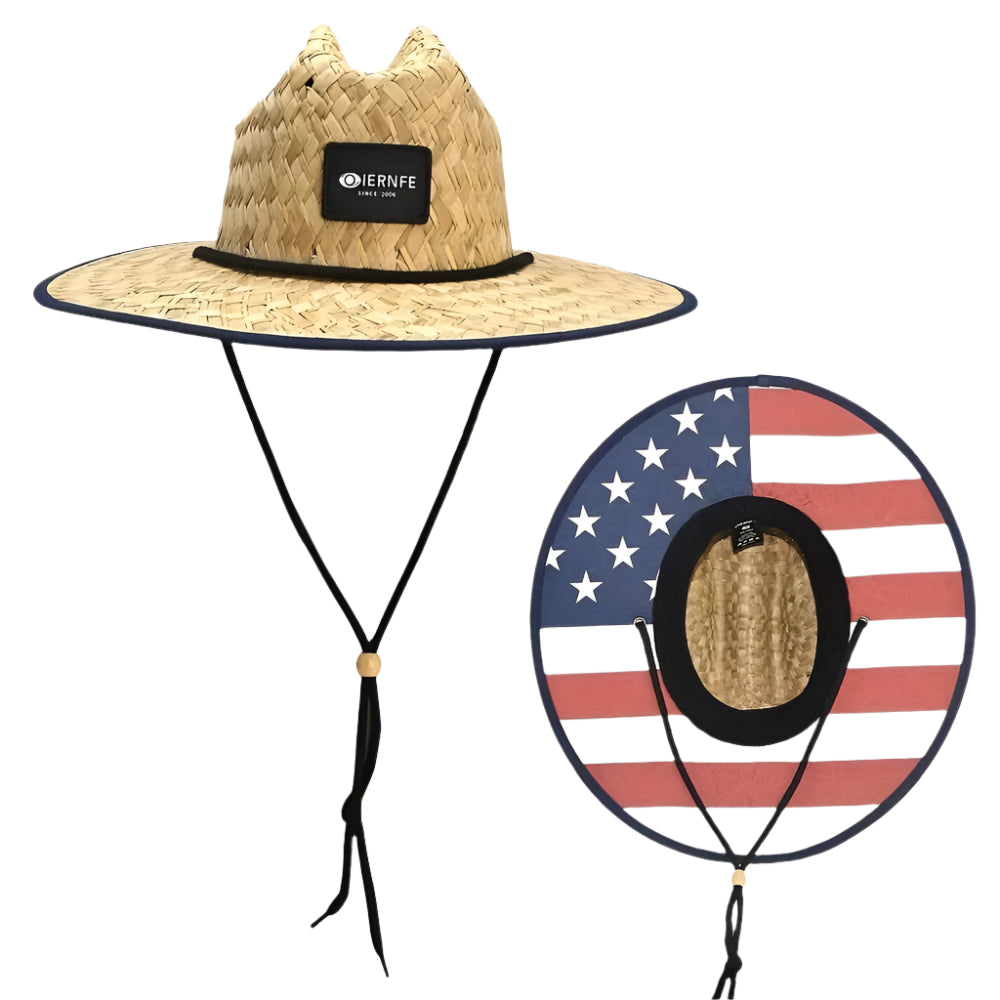 USA - Straw Lifeguard Hat