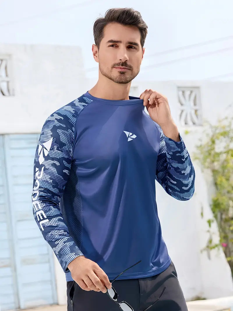 Royal Blue - Long sleeve fishing shirt