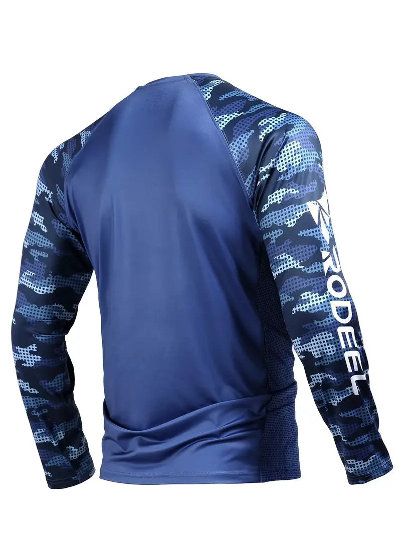 Royal Blue - Long sleeve fishing shirt