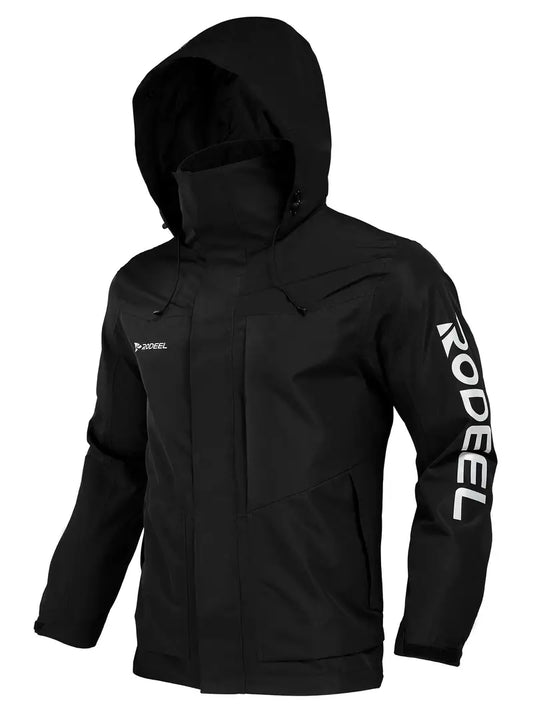 Black - Waterproof Fishing Rain jacket