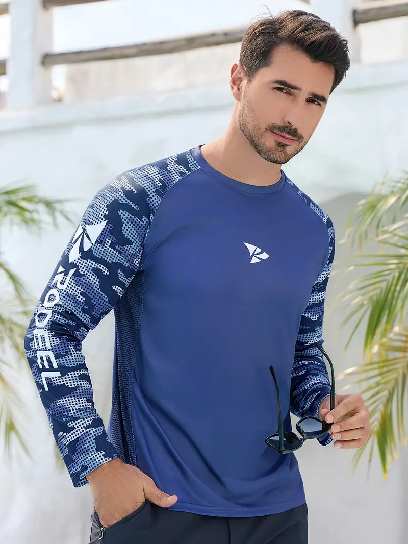 Royal Blue - Long sleeve fishing shirt
