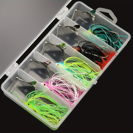 ANFS 5pcs Spinner Fishing Lure Kit