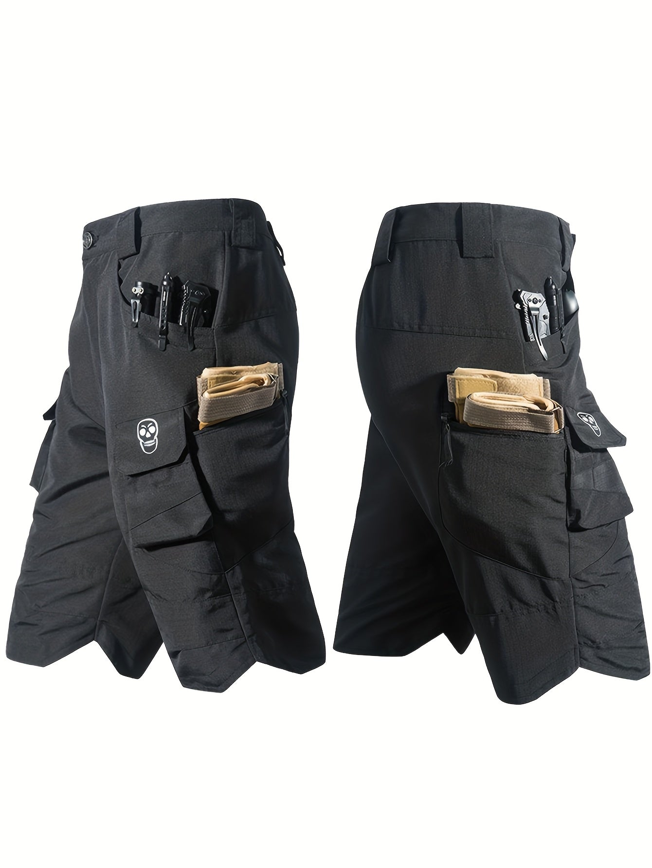 Men's Multi-Pocket Fishing Shorts - V sides