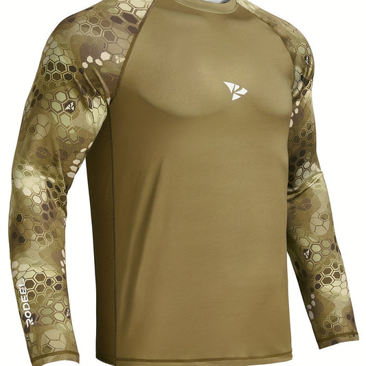 Khaki - Long sleeve fishing shirt