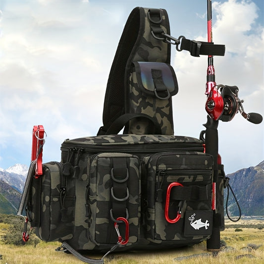 Fishing Backpack with Rod Holder