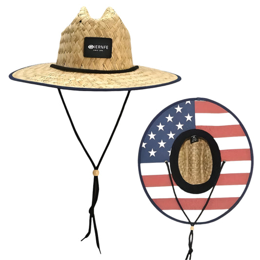 USA - Straw Lifeguard Hat