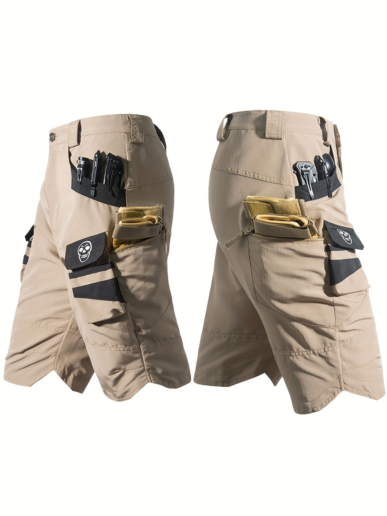 Men's Multi-Pocket Fishing Shorts - V sides