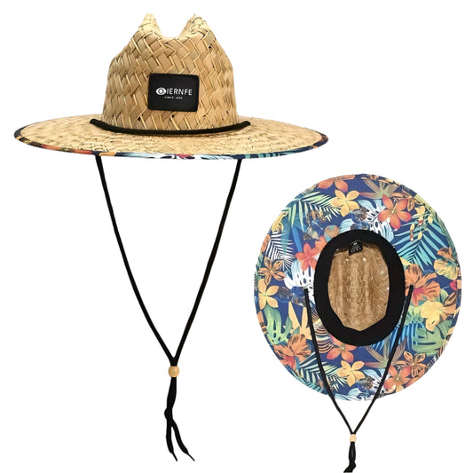 Tropical - Straw Lifeguard Hat
